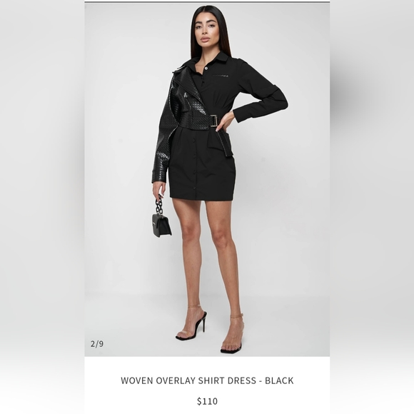 Over Lay Shirt Dress - Picture 2 of 4